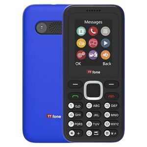 TTfone TT150 Téléphone Portable Basique Débloqué avec Bluetooth, Batterie Longue Durée, Double SIM avec Appareil Photo et Jeu, Facile à Utiliser, Robuste et Léger (Blue) - Publicité
