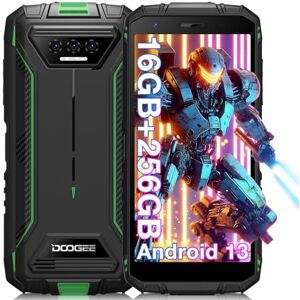 DOOGEE S41 Max Telephone Portable Incassable, 16GB+256GB(TF 1TB) Android 13, Octa Core 6300mAh Smartphone Incassable, IP68 Étanche 5.5” HD+ /13MP+8MP/NFC/4G Double SIM/OTG/GPS, Vert - Publicité