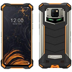 DOOGEE Smartphone Incassable  S88 Pro 10000mAh Batterie, Octa-Core 6 Go + 128 Go Android 10, Caméra Quad 21MP, 6,3 ”FHD + Corning Gorilla Glass, Charge sans Fil, Téléphone Portable IP68 NFC GPS Orange - Publicité