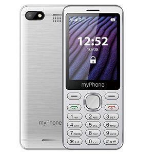 MP myPhone myPhone Maestro 2, téléphone Senior à Grandes clés, Grand écran Couleur de 2,8 Pouces, Double sim, Torche, Batterie Haute capacité de 1000 mAh, Design Fin, caméra, Radio, Argent - Publicité