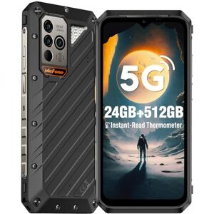 Ulefone Power Armor 18 Ultra 5G, Téléphone Portable Incassable 24Go+512Go, 108MP+32MP, Mesure de Température, Smartphone débloqué 9600mAh(66W), 6.58"FHD+/120Hz, Dual SIM/NFC/FM/IP68 Téléphone Étanche - Publicité