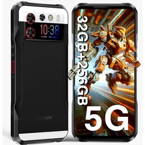 DOOGEE V20S Telephone Portable Incassable 5G [2024], 32GB+256GB/TF 2TB, 6.43'' 2K+1.58" AMOLED Double Écran, 50MP+24MP, 6000mAh/33W, Smartphone Incassable Android 13, NFC/IP68/IP69K/OTG, Noir - Publicité