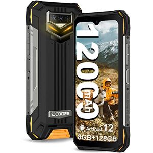 DOOGEE S89 Telephone Portable Incassable, 12000mAh/33W Smartphone Antichoc, 48MP Caméra Triple, LED Respiration, Écran 6.3" FHD+ 20MP Vision Nocturne, 8Go+128Go Helio P90 Android 12, NFC-Orange - Publicité