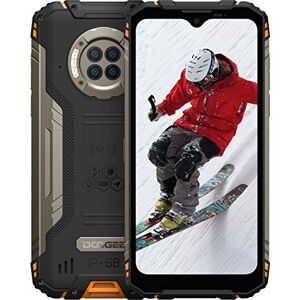 DOOGEE Smartphone Incassable IR Vision Nocturne S96 Pro, Helio G90 8Go+128Go, Caméra Quatre 48MP (Infrarouge 20MP), Téléphone Débloqué Robuste 6,22'' IP68 6350mAh (Charge sans Fil) GPS NFC Orange - Publicité