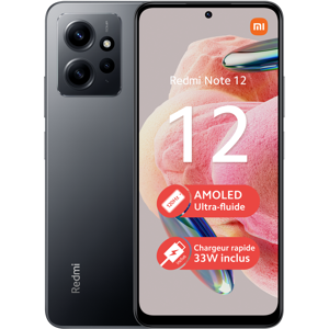 Xiaomi Redmi Note 12 16,9 cm (6.67") Double SIM Android 12 4G USB Type-C 4 Go 128 Go 5000 mAh Gris - Publicité