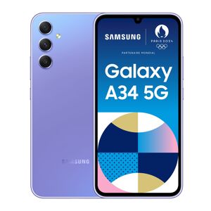 Samsung Galaxy A34 5G 16,8 cm (6.6") Double SIM hybride USB Type-C 6 Go 128 Go 5000 mAh Violet - Publicité
