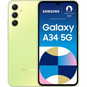 Samsung Galaxy A34 5G 16,8 cm (6.6") Double SIM hybride USB Type-C 6 Go 128 Go 5000 mAh Citron vert - Publicité