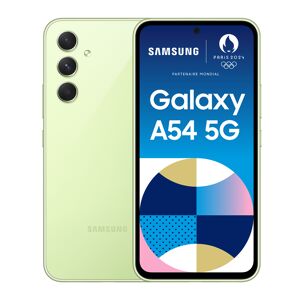Samsung Galaxy A54 5G 16,3 cm (6.4") Double SIM hybride Android 13 USB Type-C 8 Go 128 Go 5000 mAh Citron vert - Publicité