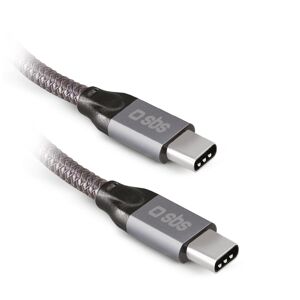 SBS Câble USB Câble USB-C - USB-C 240W avec lecture vidéo