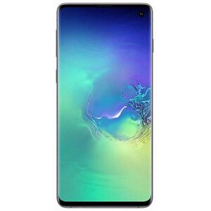 Samsung Galaxy S10 - 4G smartphone - double SIM - RAM 8 Go / Mémoire interne 128 Go - microSD slot - écran OEL - 6.1" - 3040 x 1440 pixels - 3 x caméras arrière 12 MP, 12 MP, 16 MP - front camera 10 MP - vert prisme Vert prisme - Publicité