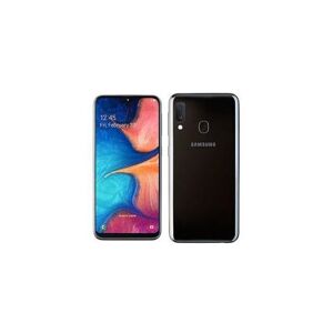 Samsung Galaxy A20e - 4G smartphone - double SIM - RAM 3 Go / Mémoire interne 32 Go - microSD slot - Écran LCD - 5.8" - 1560 x 720 pixels - 2x caméras arrière 13 MP, 5 MP - front camera 8 MP - noir Noir - Publicité