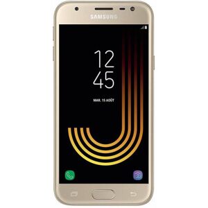 Samsung Galaxy J3 (2017) DUOS - 4G smartphone - double SIM - RAM 2 Go / Mémoire interne 16 Go - microSD slot - Écran LCD - 5" - 1280 x 720 pixels - rear camera 13 MP - front camera 5 MP - or Or - Publicité