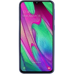 Samsung Galaxy A40 - 4G smartphone - double SIM - RAM 4 Go / Mémoire interne 64 Go - microSD slot - écran OEL - 5.9" - 2340 x 1080 pixels - 2x caméras arrière 16 MP, 5 MP - front camera 25 MP - bleu Bleu - Publicité