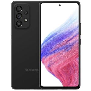 Samsung Galaxy A53 5G - 5G smartphone - double SIM - RAM 6 Go / Mémoire interne 128 Go - microSD slot - écran OEL - 6.5" - 2400 x 1080 pixels (120 Hz) - 4x caméras arrière 64 MP, 12 MP, 5 MP, 5 MP - front camera 32 MP - noir génial Noir génial - Publicité