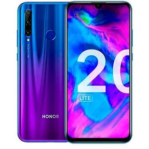 Honor 20 Lite - 4G smartphone - double SIM - RAM 4 Go / Mémoire interne 128 Go - microSD slot - 6.21" - 2340 x 1080 pixels - 3 x caméras arrière 24 MP, 8 MP, 2 MP - front camera 32 MP - bleu fantôme Bleu fantôme - Publicité