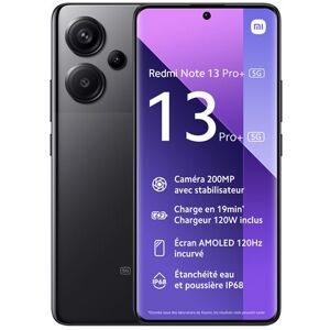 Smartphone Xiaomi Redmi Note 13 Pro+ 5G 6.67" Double SIM 256 Go Noir Noir - Publicité