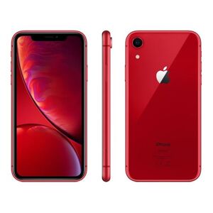 Apple iPhone Xr - (PRODUCT) RED - 4G smartphone - double SIM / Mémoire interne 64 Go - Écran LCD - 6.1" - 1792 x 828 pixels - rear camera 12 MP - front camera 7 MP - Telekom - rouge mat Rouge - Publicité
