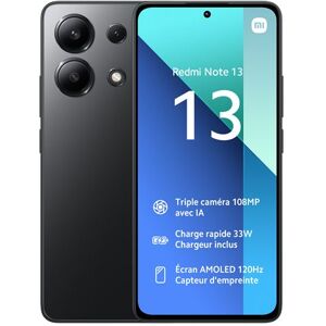 Smartphone Xiaomi Redmi Note 13 6.67" Double SIM 256 Go Noir Noir - Publicité