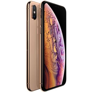 Apple iPhone XS - 4G smartphone - double SIM / Mémoire interne 512 Go - écran OEL - 5.8" - 2436 x 1125 pixels (120 Hz) - 2x caméras arrière 12 MP, 12 MP - 2x front cameras 7 MP - or Or - Publicité