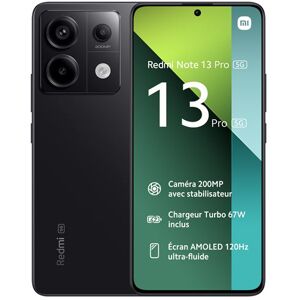 Smartphone Xiaomi Redmi Note 13 Pro 5G 6.67" Double SIM 256 Go Noir Noir - Publicité