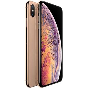 Apple iPhone XS Max - 4G smartphone - double SIM / Mémoire interne 64 Go - écran OEL - 6.5" - 2688 x 1242 pixels (120 Hz) - 2x caméras arrière 12 MP, 12 MP - 2x front cameras 7 MP - or Or - Publicité