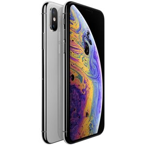 Apple iPhone XS - 4G smartphone - double SIM / Mémoire interne 512 Go - écran OEL - 5.8" - 2436 x 1125 pixels (120 Hz) - 2x caméras arrière 12 MP, 12 MP - 2x front cameras 7 MP - argent Argent - Publicité