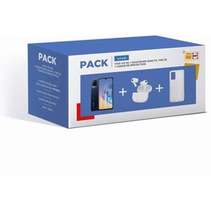 Pack Smartphone Vivo V21 6,44" 5G 128Go Bleu Nuit 5G + Écouteurs Vivo TWS 2e Blanc Bleu nuit - Publicité