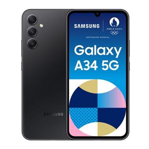 Smartphone Samsung Galaxy A34 6,6" 5G Nano SIM 128 Go Noir Noir - Publicité