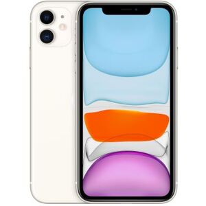 Apple iPhone 11 - 4G smartphone - double SIM / Mémoire interne 64 Go - Écran LCD - 6.1" - 1792 x 828 pixels - 2x caméras arrière 12 MP, 12 MP - front camera 12 MP - blanc Blanc - Publicité