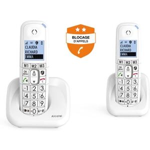 Téléphone fixe sans fil Alcatel XL785 Voice Duo Blanc Blanc - Publicité