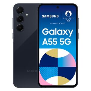 Smartphone Samsung Galaxy A55 6,6" 5G Nano SIM 128 Go Bleu nuit Bleu nuit - Publicité