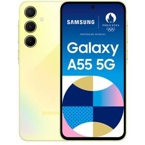 Smartphone Samsung Galaxy A55 6,6" 5G Nano SIM 256 Go Lime Jaune - Publicité