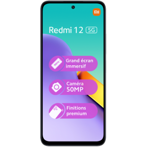 Xiaomi - Redmi 12 5g Argent Parfait Etat - Publicité