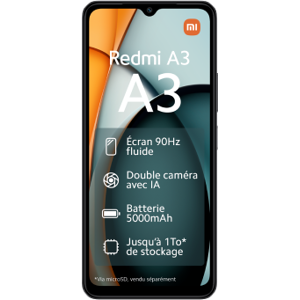 Xiaomi - Redmi A3 64go Noir - Publicité