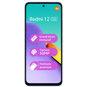 Xiaomi - Redmi 12 5g Bleu Parfait Etat - Publicité