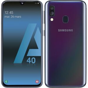 Smartphone SAMSUNG GALAXY A40 64 Go Noir reconditionné Grade éco - Publicité