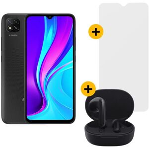 Pack Smartphone XIAOMI Redmi 9C NFC 4G + REDMI Buds 4 Lite + Verre trempe