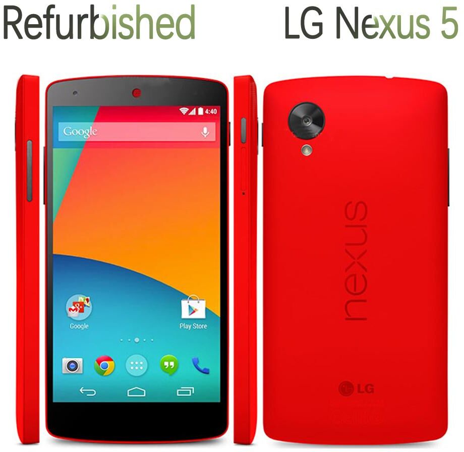 Remis à neuf LG Original LG Nexus 5 D821 4G 2 Go de RAM 16 Go / 32 Go de ROM Smartphone de téléphone portable