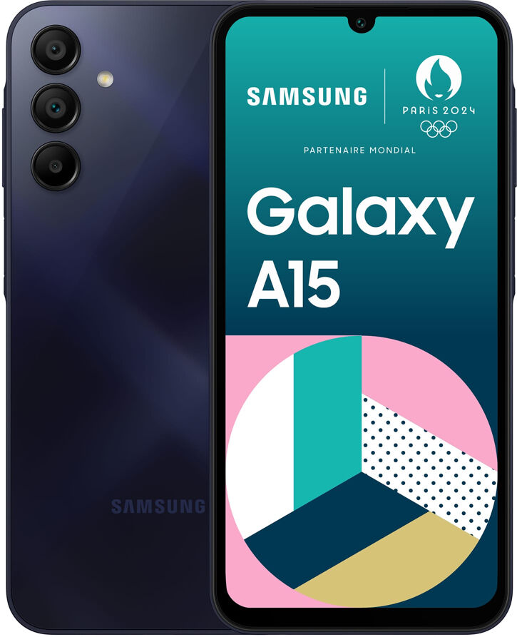 Samsung Galaxy A15 Smartphone 128GB Bleu Nuit