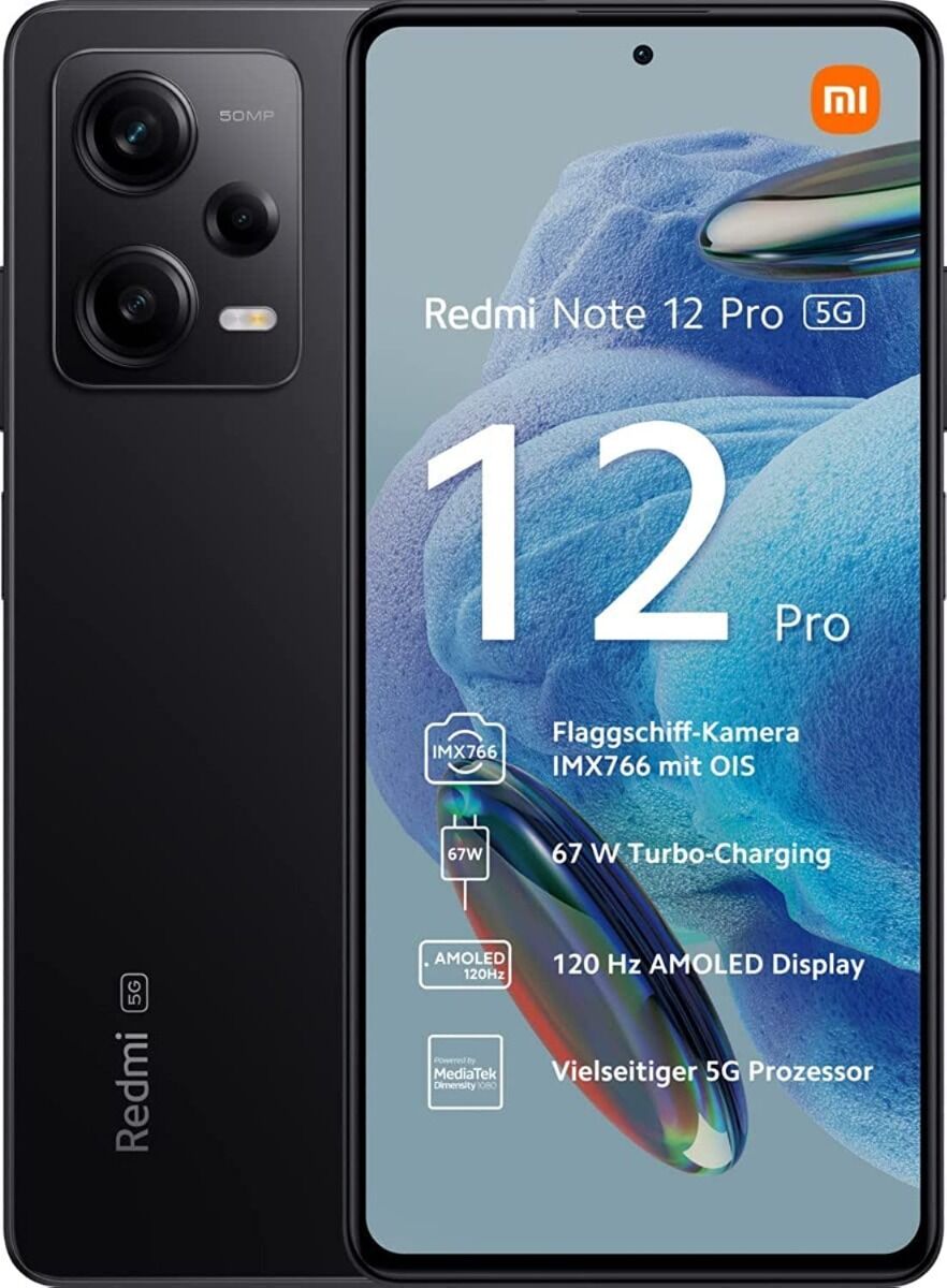 Xiaomi Redmi Note 12 Pro 5G Double Sim 6G0 / 128Go - Noir