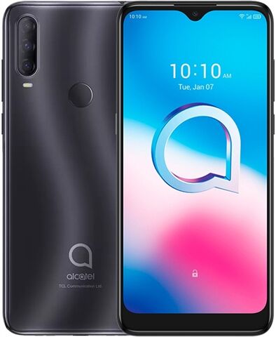 Refurbished: Alcatel 3L 2020 64GB Black, Unlocked B