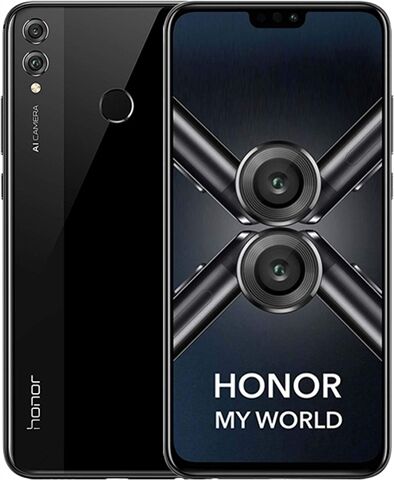 Refurbished: Honor 8X 128GB Black, Unlocked B