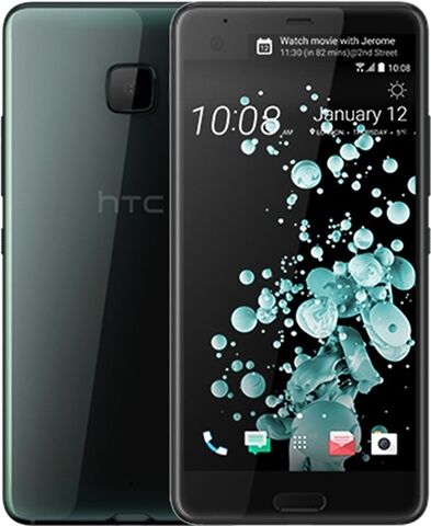 Refurbished: HTC U Ultra 64GB Brilliant Black, Unlocked C