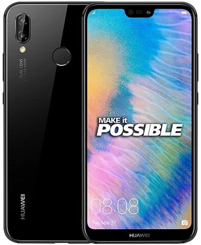 Refurbished: Huawei P20 Lite 64GB Midnight Black, 3 B