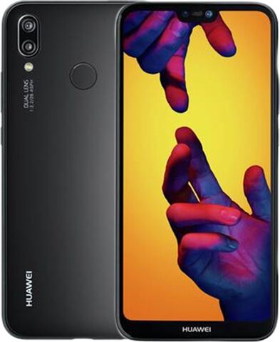 Refurbished: Huawei P20 Lite Dual Sim 64GB Midnight Black, Unlocked B