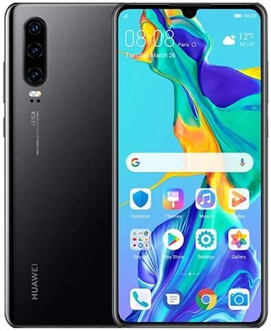 Refurbished: Huawei P30 6GB+128GB Black, Unlocked B