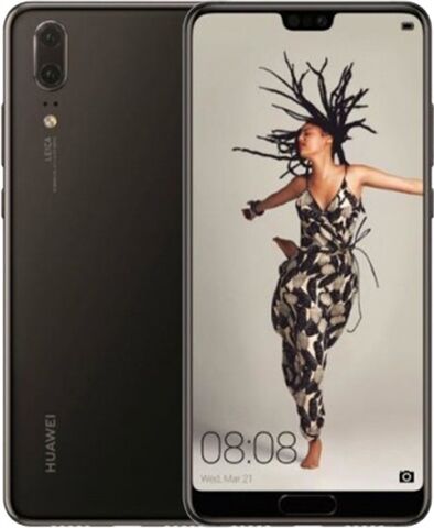 Refurbished: Huawei P20 128GB Black, Vodafone B