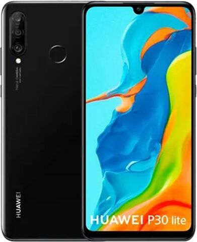 Refurbished: Huawei P30 Lite 4GB+128GB Midnight Black, Unlocked C