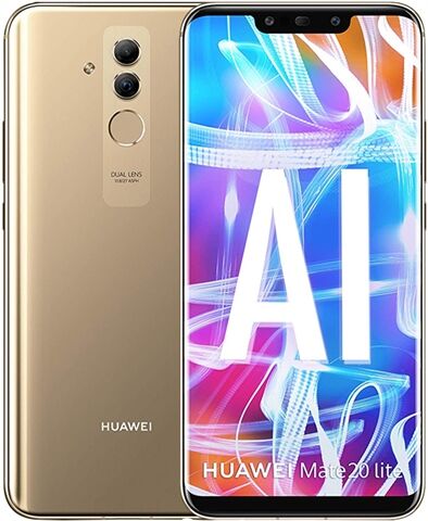 Refurbished: Huawei Mate 20 Lite 64GB Platinum Gold, Unlocked C