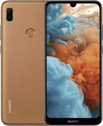 Refurbished: Huawei Y6 2019 Single Sim 32GB Amber Brown, Unlocked C